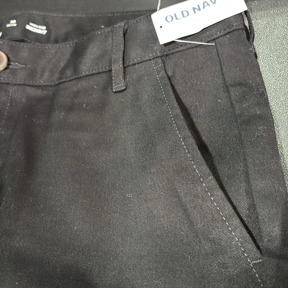 Old Navy High Rise Skinny Cotton Trousers adjustable waist,pockets,lightweight - Picture 3 of 9